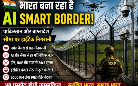 भारत बना रहा है AI Smart Border! अब घुसपैठ रोकने के लिए लगेगी हाईटेक टेक्नोलॉजी