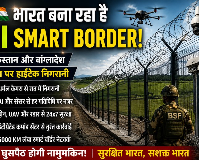 भारत बना रहा है AI Smart Border! अब घुसपैठ रोकने के लिए लगेगी हाईटेक टेक्नोलॉजी