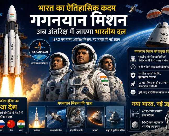 इसरो का गगनयान मिशन: अंतरिक्ष में तिरंगा लहराने को तैयार भारत, जानिए क्या हैं इस स्वदेशी मिशन की खास बातें